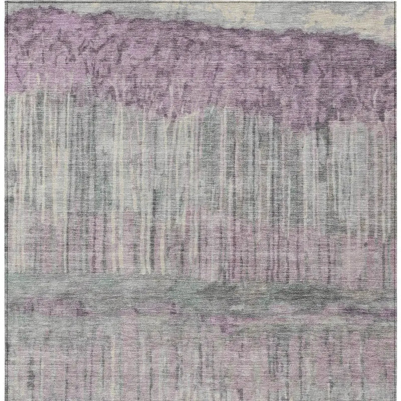 3' X 5' Lavender And Plum Abstract Washable Indoor Outdoor Area Rug Homeroots Outdoor