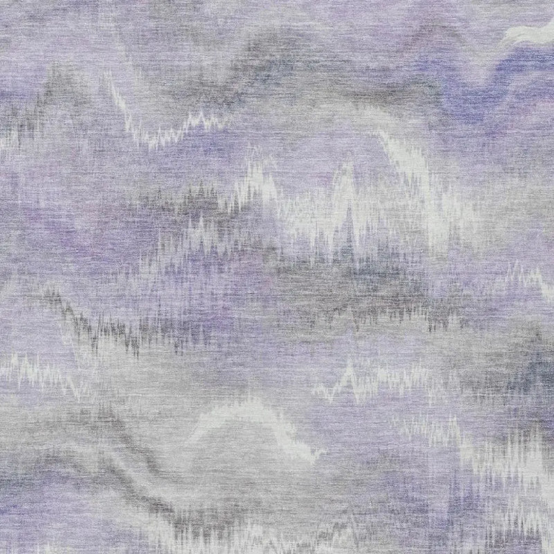 3' X 5' Lavender And Purple Abstract Washable Indoor Outdoor Area Rug Homeroots Outdoor
