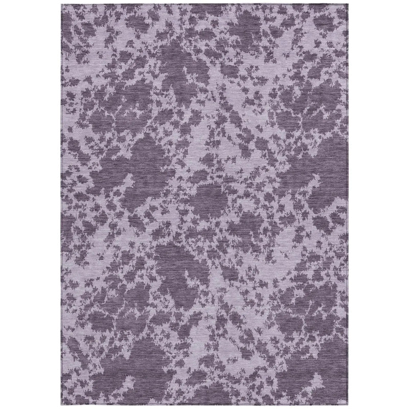 3' X 5' Lavender And Purple Abstract Washable Indoor Outdoor Area Rug Homeroots Outdoor