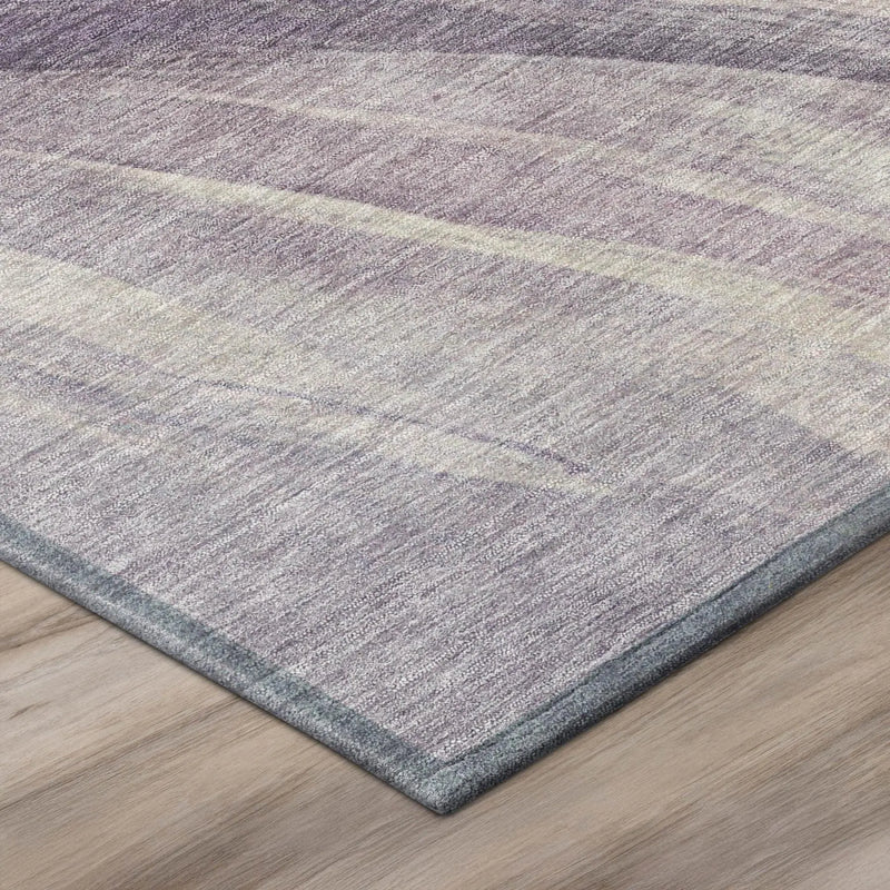 3' X 5' Lavender And Purple Abstract Washable Indoor Outdoor Area Rug Homeroots Outdoor