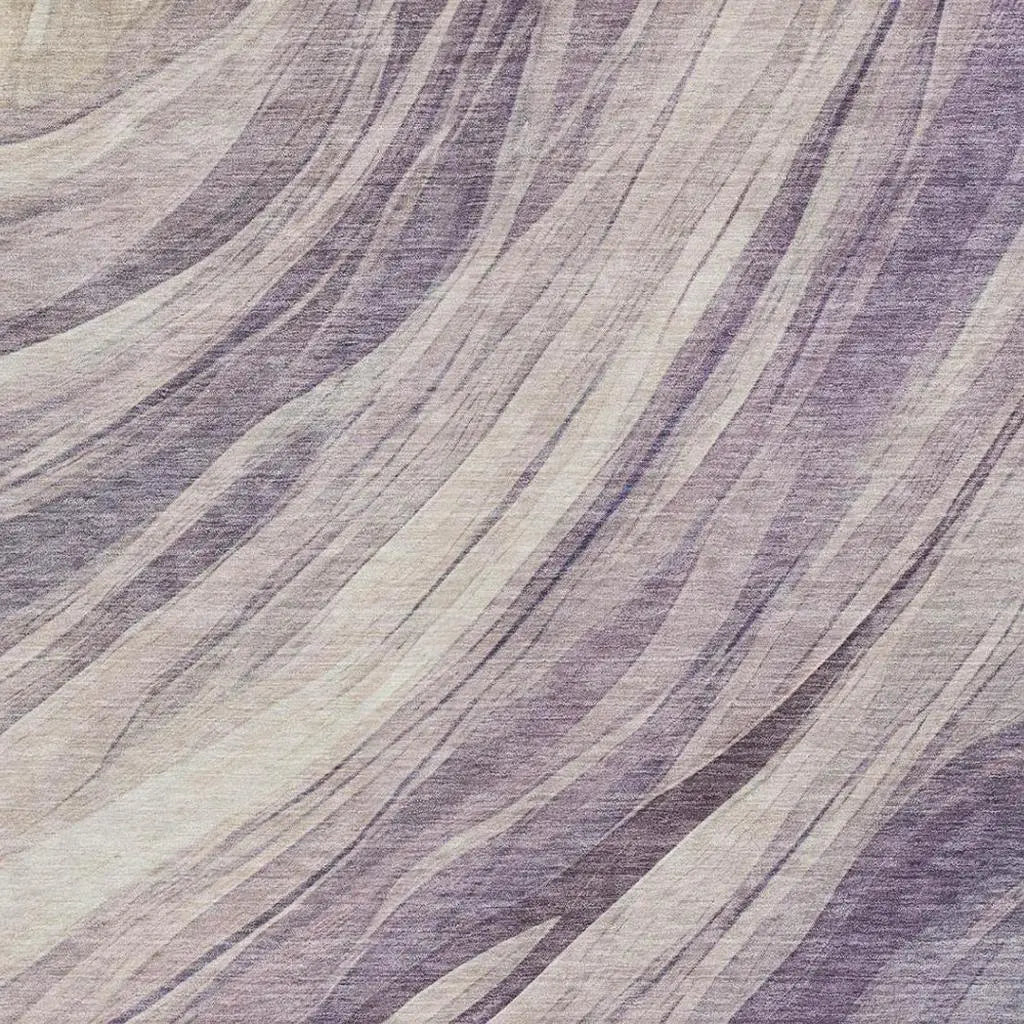 3' X 5' Lavender And Purple Abstract Washable Indoor Outdoor Area Rug Homeroots Outdoor