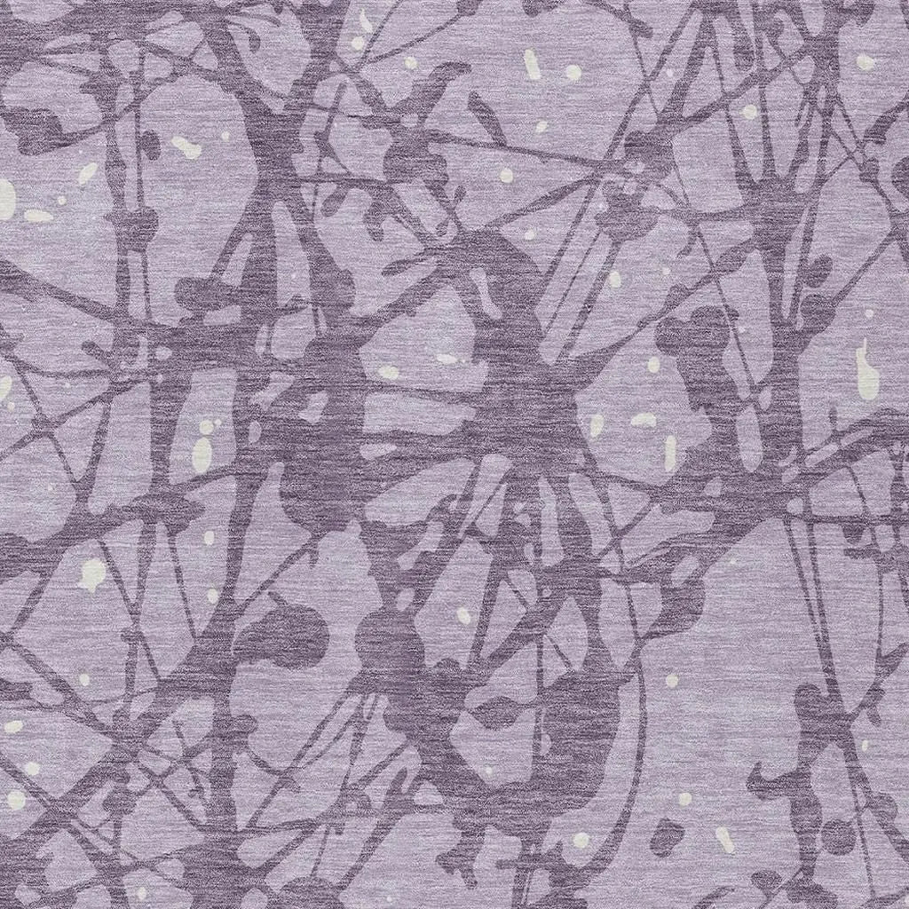 3' X 5' Lavender And Purple Abstract Washable Indoor Outdoor Area Rug Homeroots Outdoor