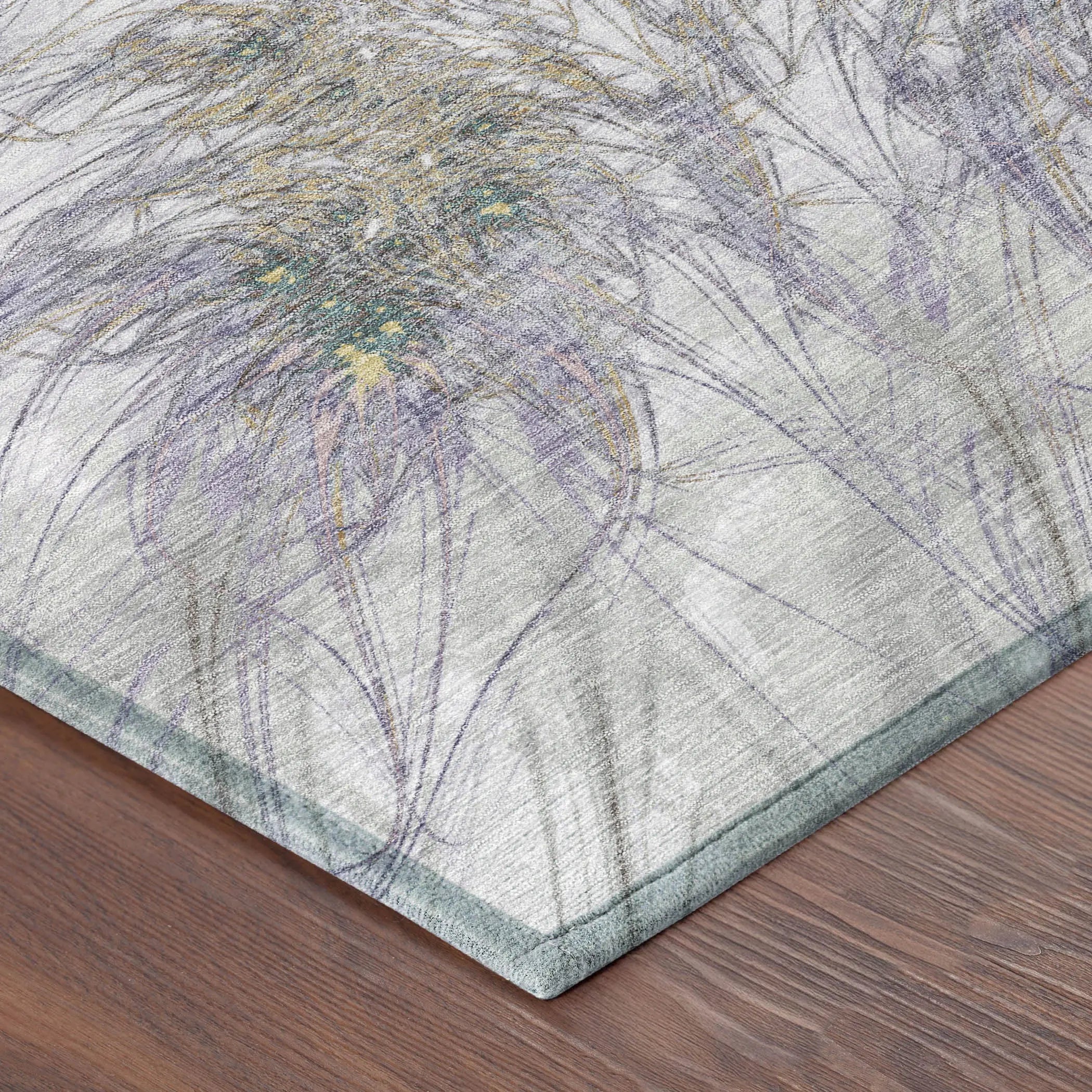 3' X 5' Lavender And Purple Oriental Washable Indoor Outdoor Area Rug Homeroots Outdoor