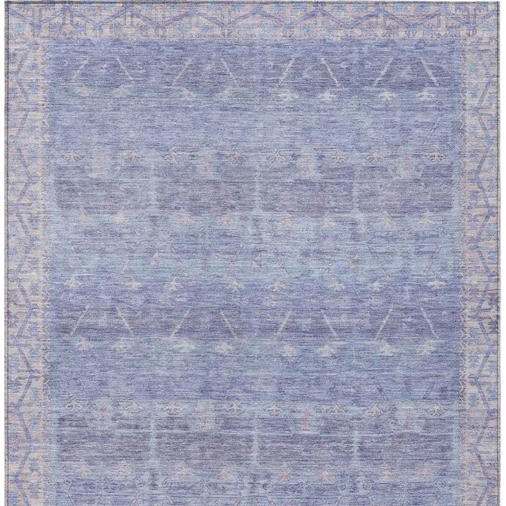 3' X 5' Lavender And Purple Tribal Washable Indoor Outdoor Area Rug Homeroots Outdoor