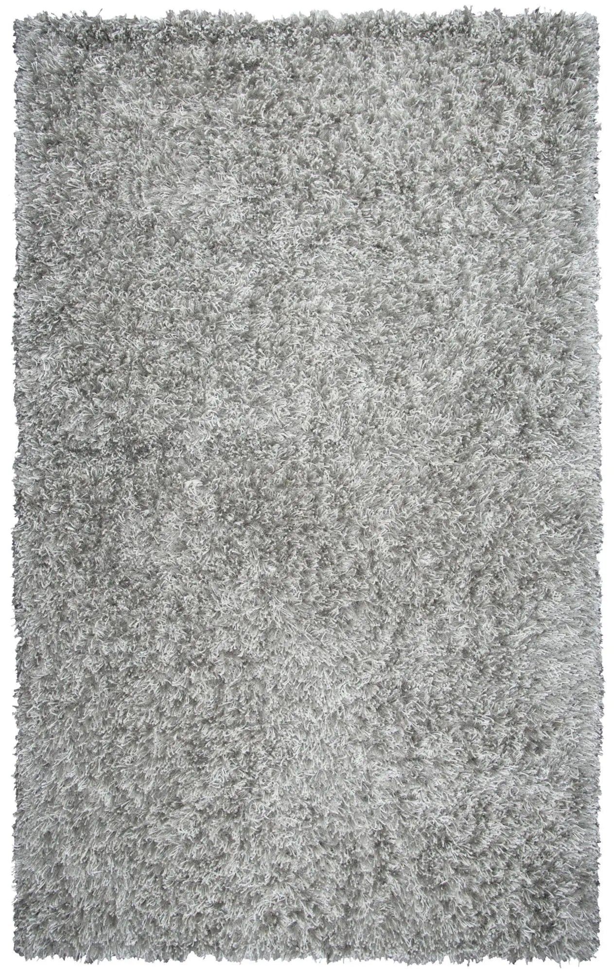 3' X 5' Light Gray And Silver Hand Tufted Area Rug Homeroots Home Decor