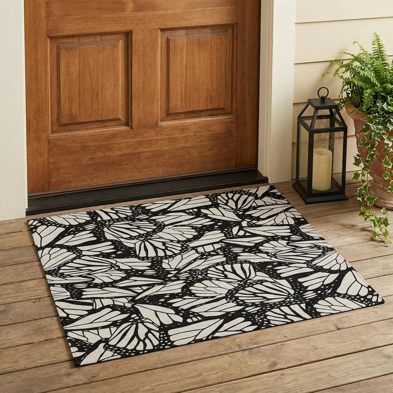 3' X 5' Linen And Ivory Animal Print Washable Indoor Outdoor Area Rug Homeroots Outdoor