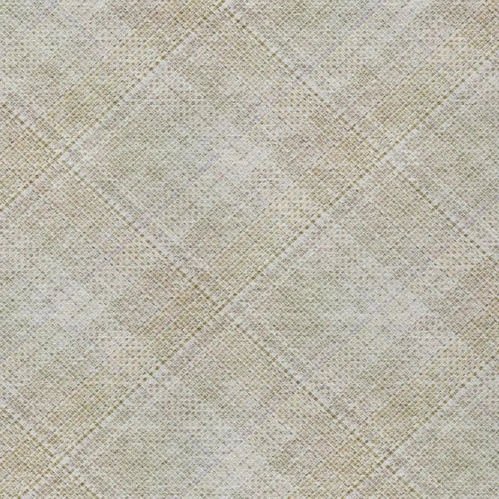 3' X 5' Linen And Ivory Plaid Washable Indoor Outdoor Area Rug Homeroots Outdoor