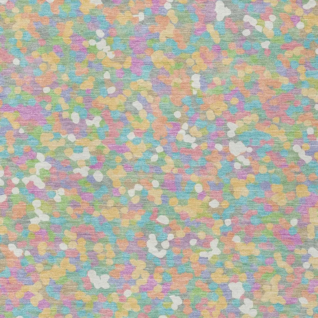 3' X 5' Mint Green And Ivory Geometric Washable Indoor Outdoor Area Rug Homeroots Outdoor