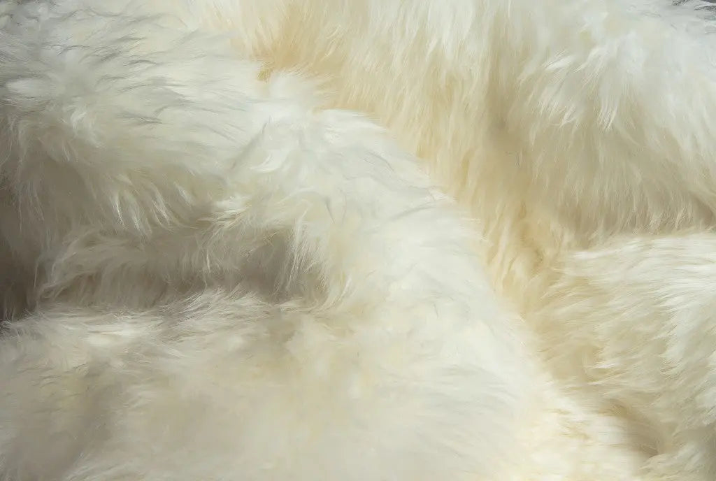 3' X 5' Natural Rectangular Sheepskin Area Rug Homeroots Home Decor