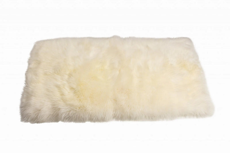 3' X 5' Natural Rectangular Sheepskin Area Rug Homeroots Home Decor