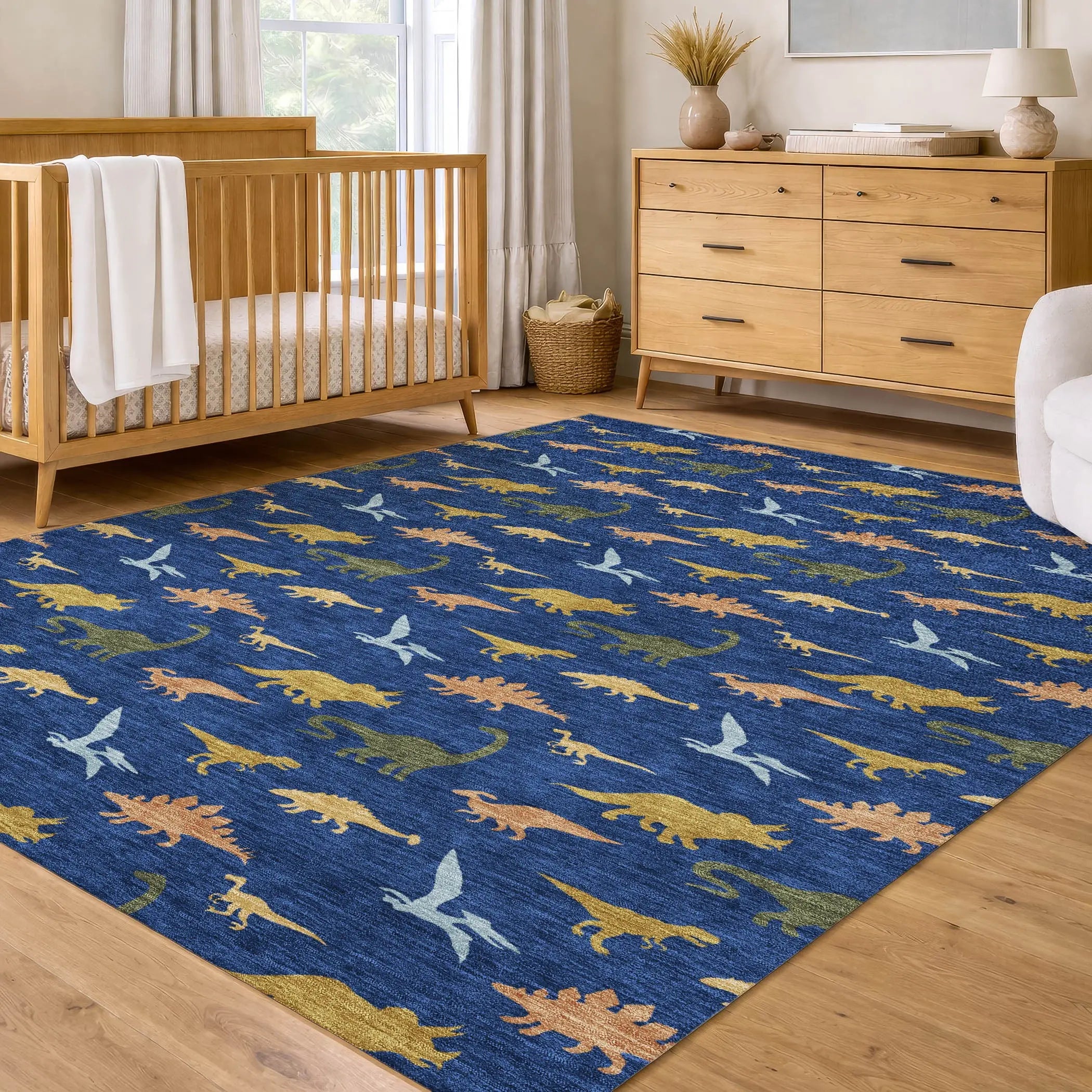 3' X 5' Navy Blue And Blue Geometric Washable Indoor Outdoor Area Rug Homeroots Outdoor