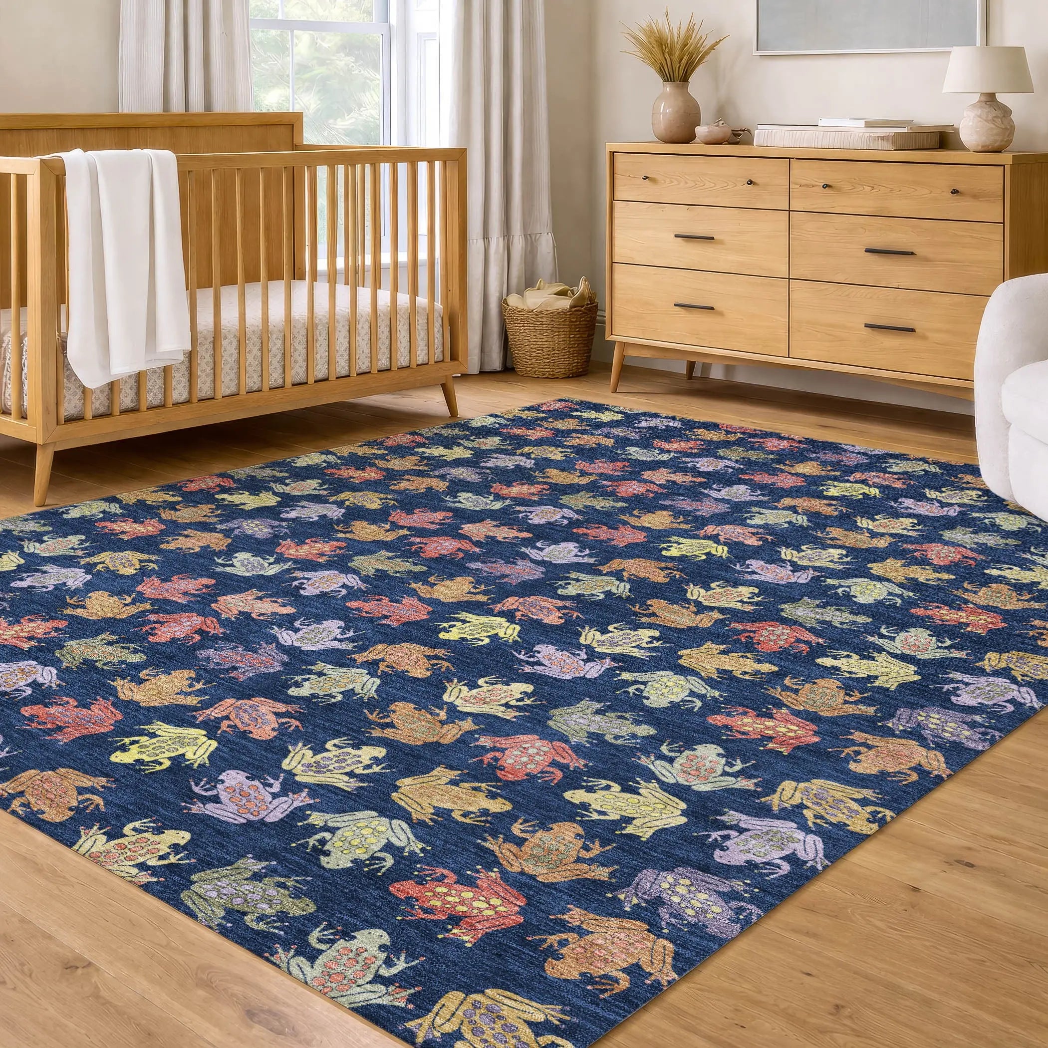 3' X 5' Navy Blue And Blue Geometric Washable Indoor Outdoor Area Rug Homeroots Outdoor