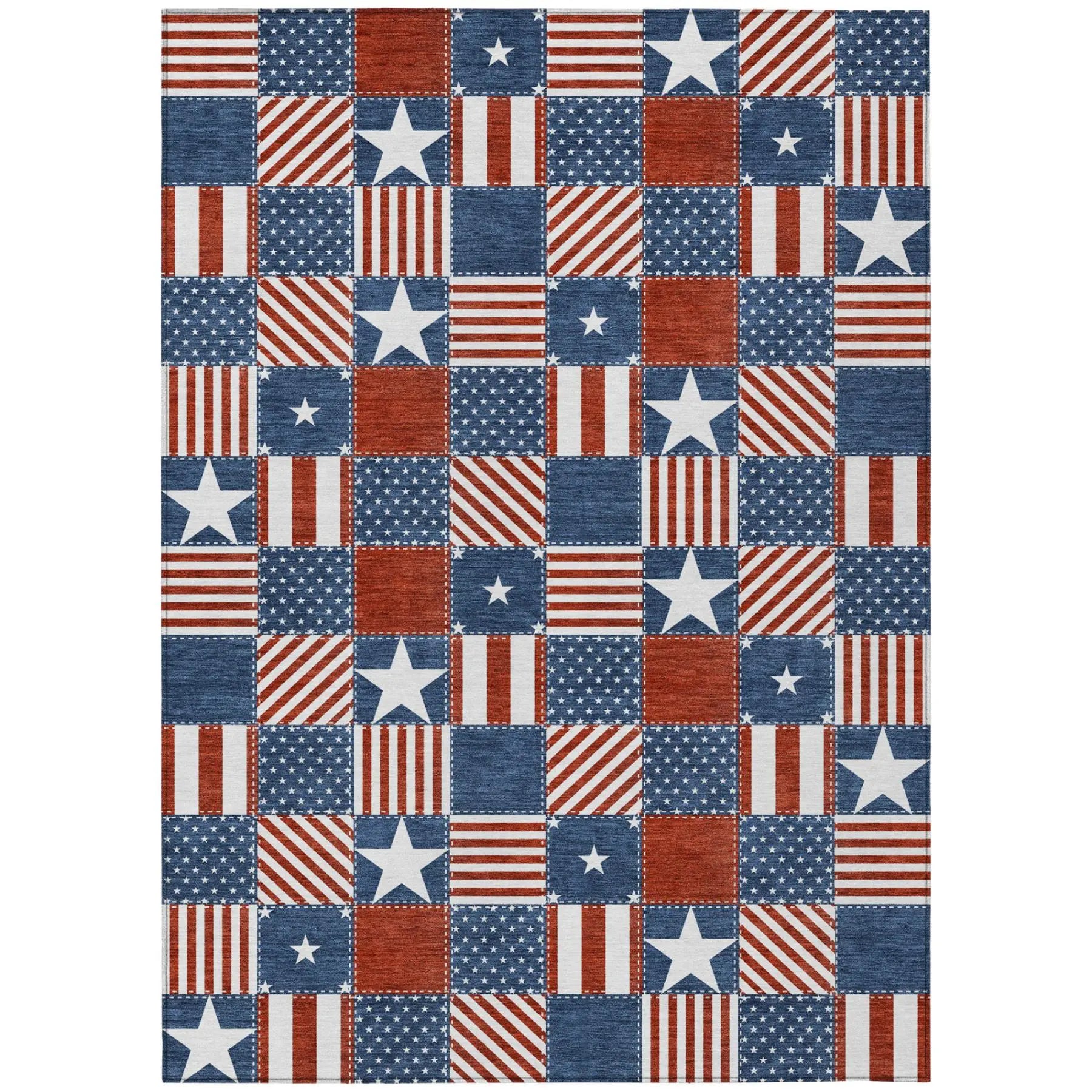 3' X 5' Navy Blue And Blue Geometric Washable Indoor Outdoor Area Rug Homeroots Outdoor