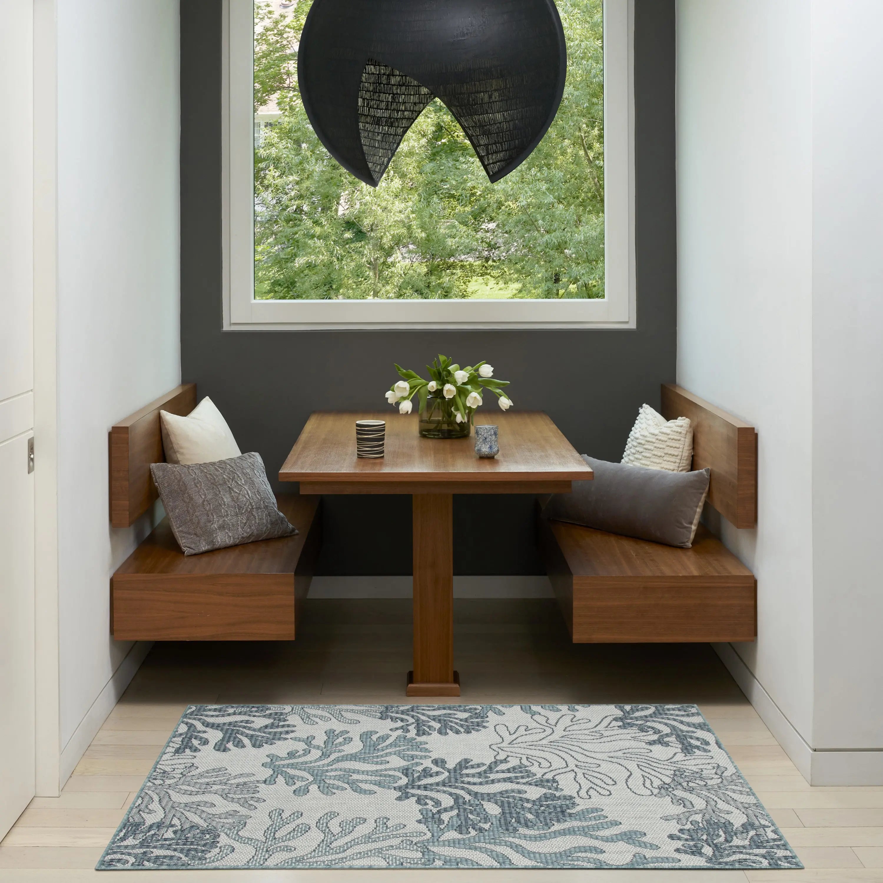3' X 5' Navy Blue Ivory And Blue Nautical Indoor Outdoor Area Rug Homeroots Outdoor