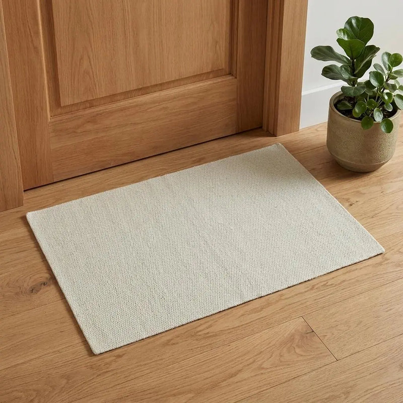 3' X 5' Off White And Ivory Wool Hand Woven Area Rug Homeroots Home Decor