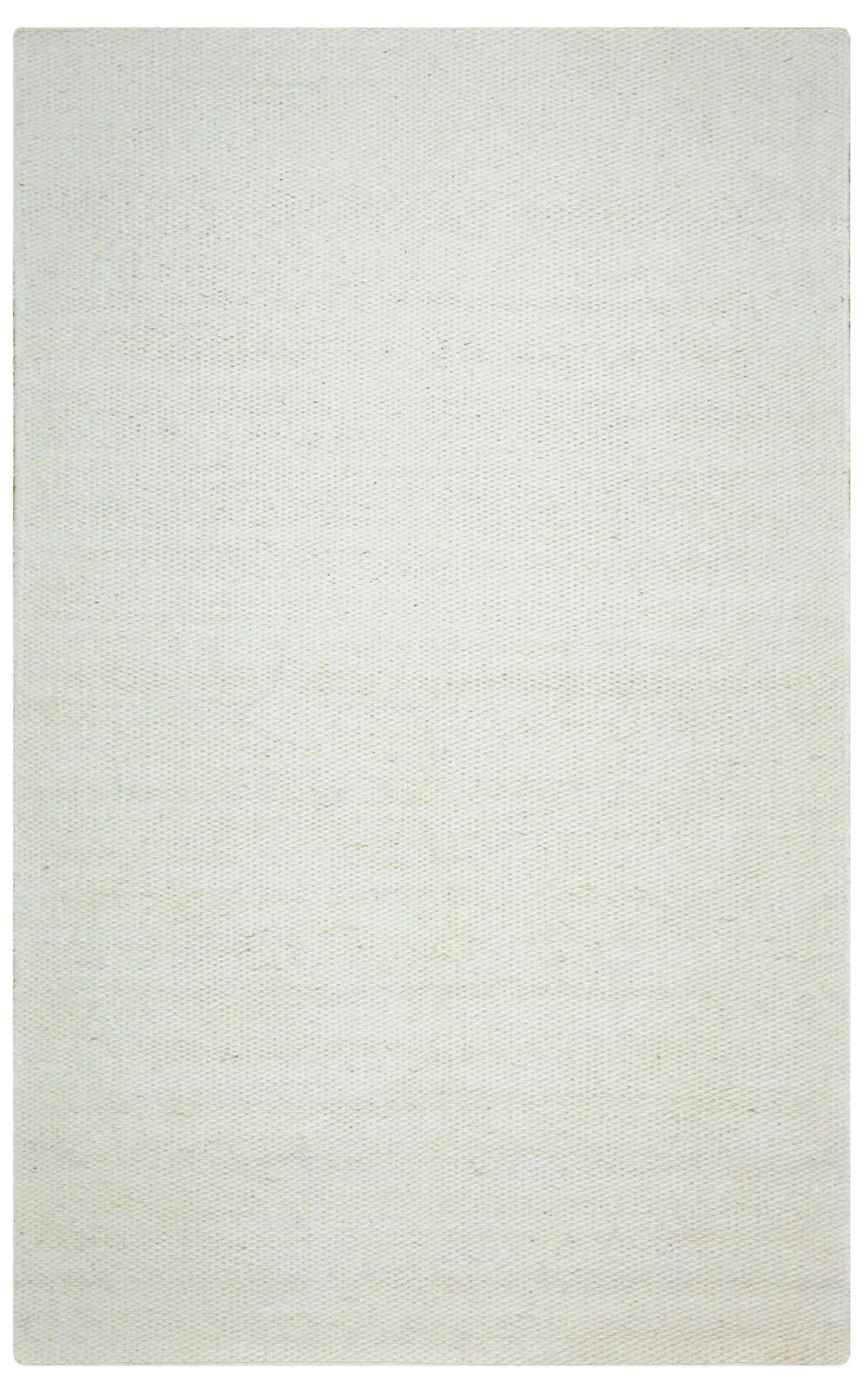3' X 5' Off White And Ivory Wool Hand Woven Area Rug Homeroots Home Decor
