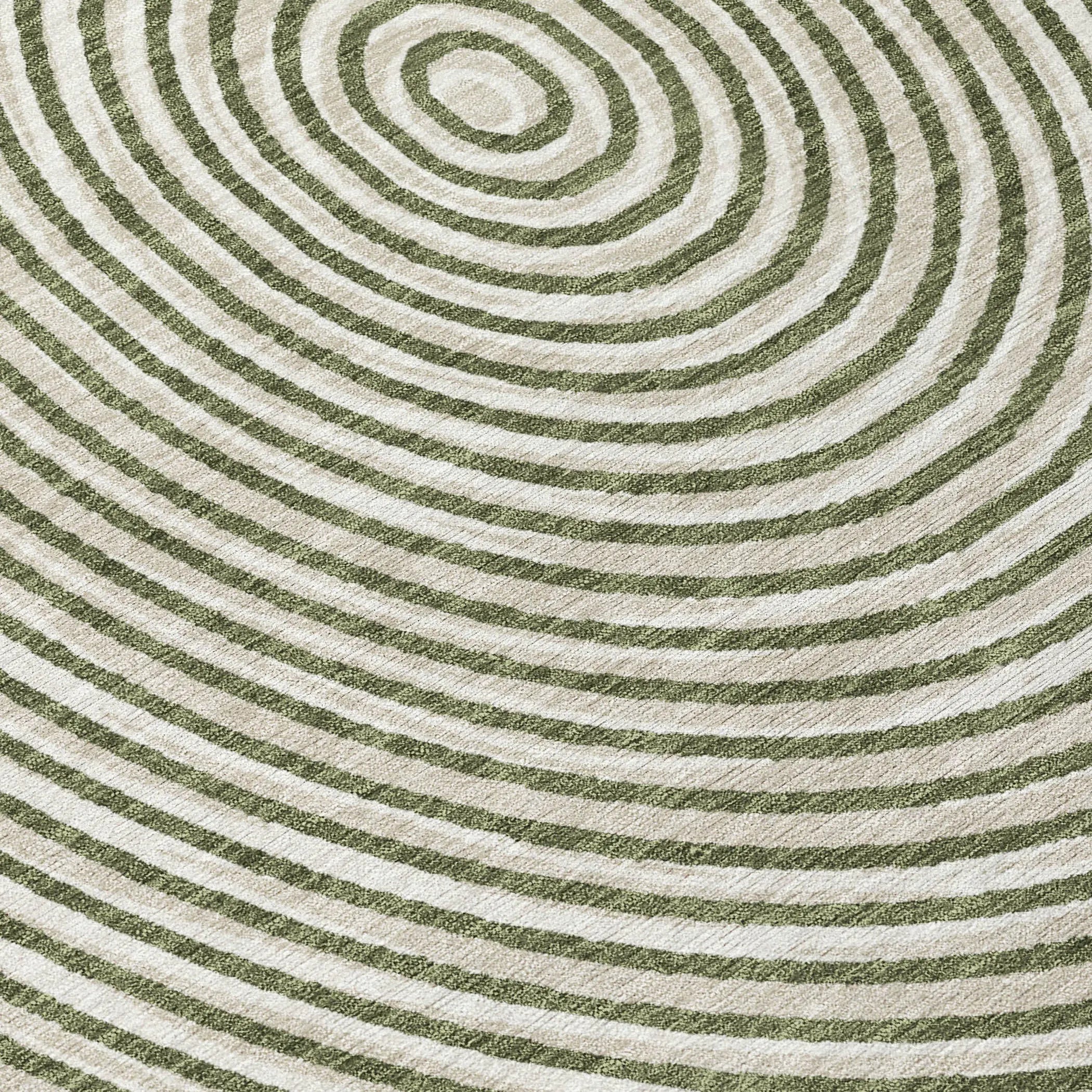 3' X 5' Olive Green And Ivory Geometric Washable Indoor Outdoor Area Rug Homeroots Outdoor