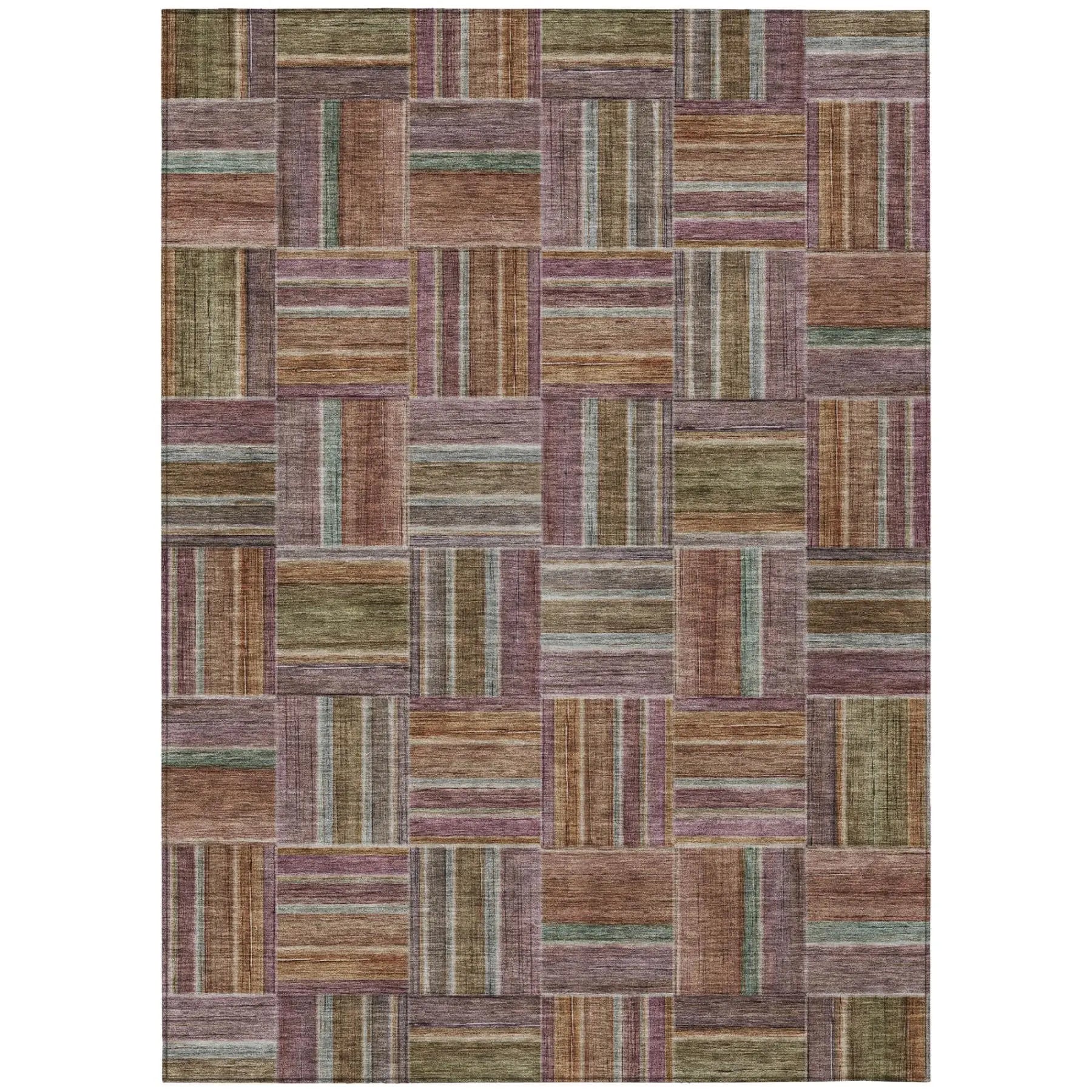 3' X 5' Orange And Brown Geometric Washable Indoor Outdoor Area Rug Homeroots Outdoor