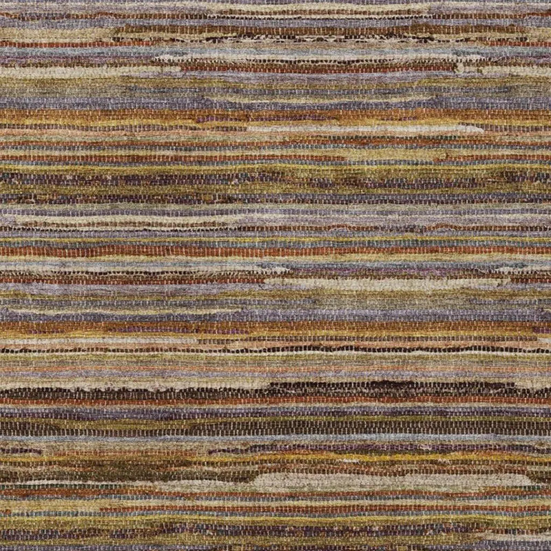 3' X 5' Orange And Brown Striped Washable Indoor Outdoor Area Rug Homeroots Outdoor