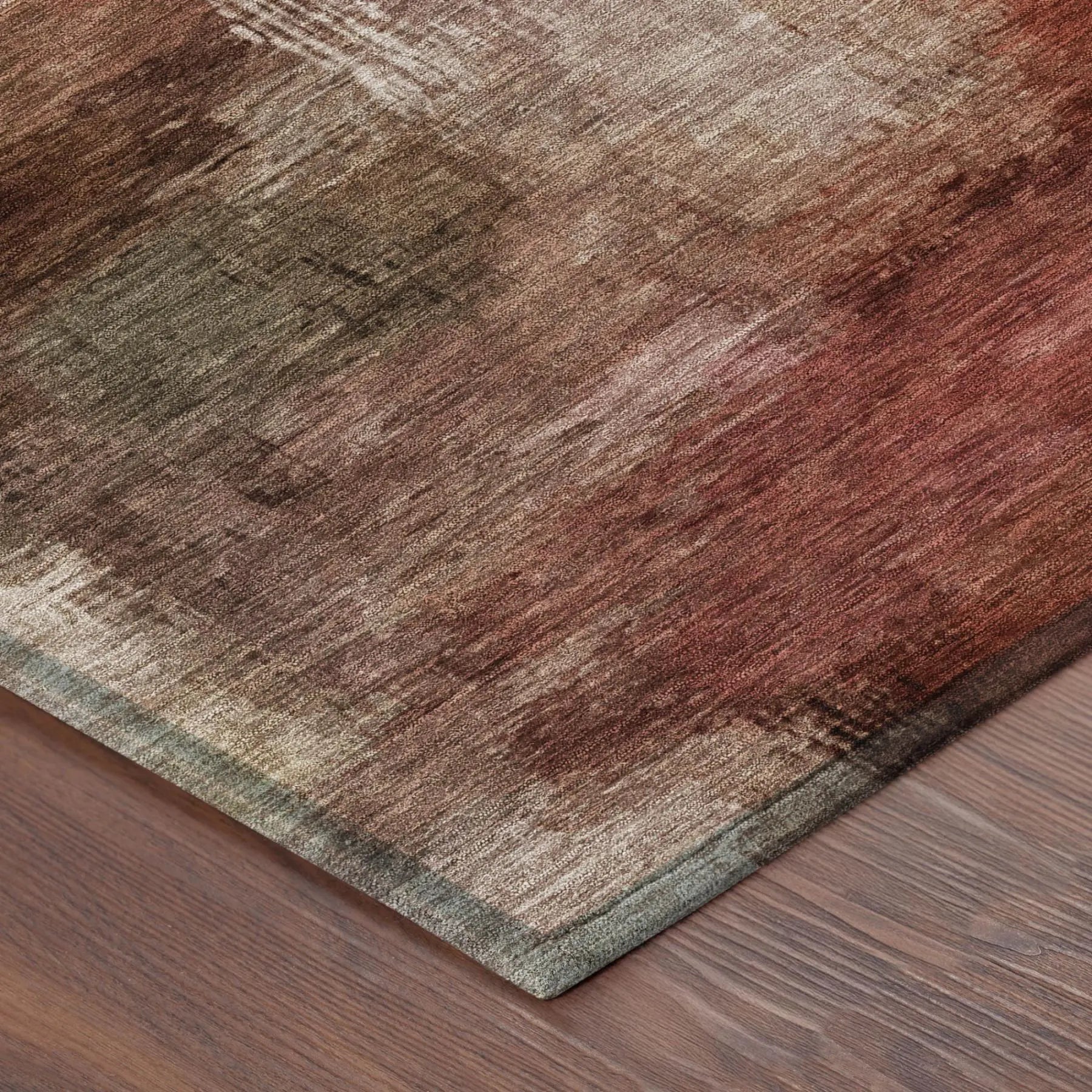 3' X 5' Orange And Copper Abstract Washable Indoor Outdoor Area Rug Homeroots Outdoor