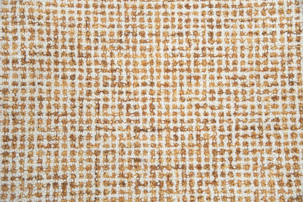 3' X 5' Orange And Ivory Wool Hand Tufted Area Rug Homeroots Home Decor