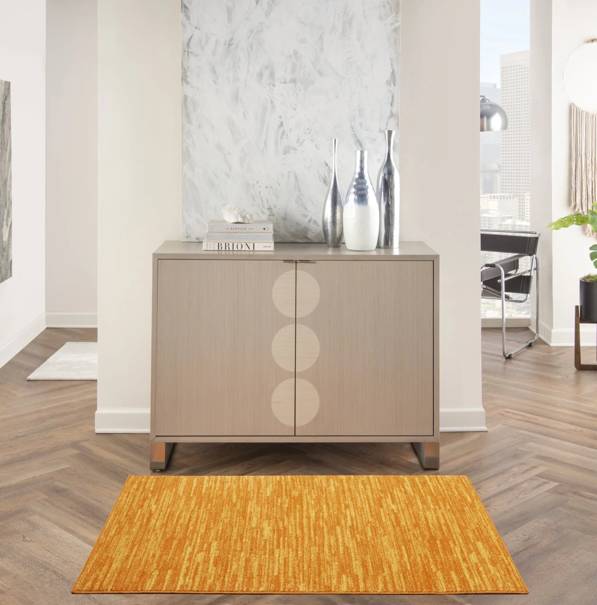 3' X 5' Orange Indoor Outdoor Area Rug Homeroots Outdoor