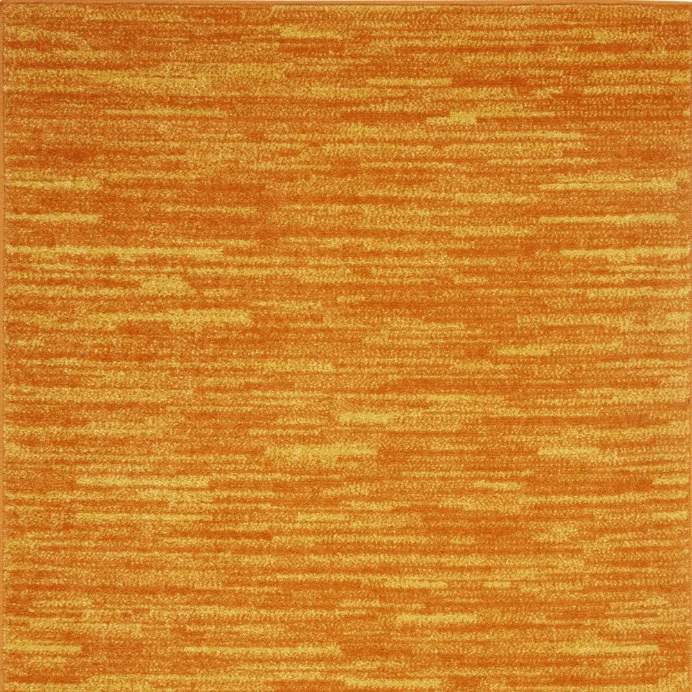 3' X 5' Orange Indoor Outdoor Area Rug Homeroots Outdoor