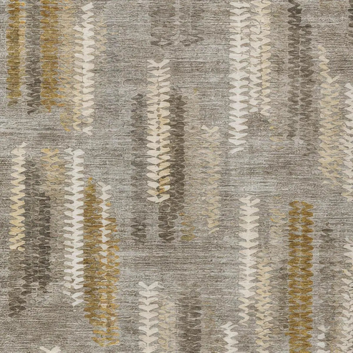 3' X 5' Pewter And Gray Abstract Washable Indoor Outdoor Area Rug Homeroots Outdoor