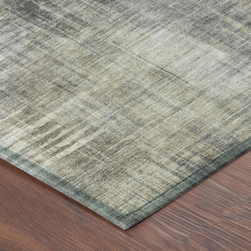 3' X 5' Pewter And Gray Abstract Washable Indoor Outdoor Area Rug Homeroots Outdoor
