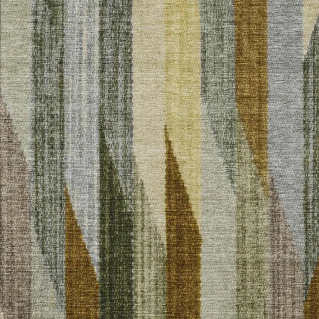3' X 5' Pewter And Gray Striped Washable Indoor Outdoor Area Rug Homeroots Outdoor