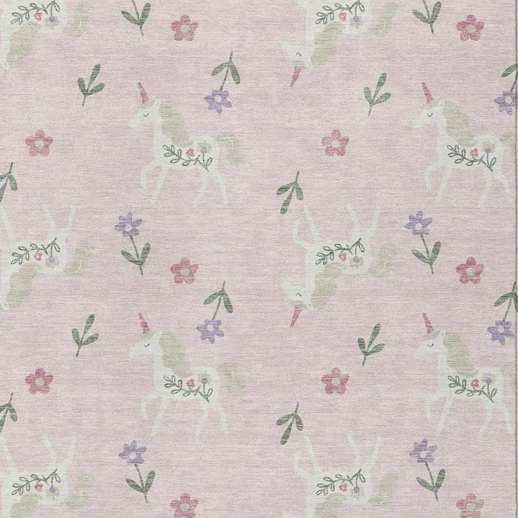 3' X 5' Pink And Ivory Floral Washable Indoor Outdoor Area Rug Homeroots Outdoor