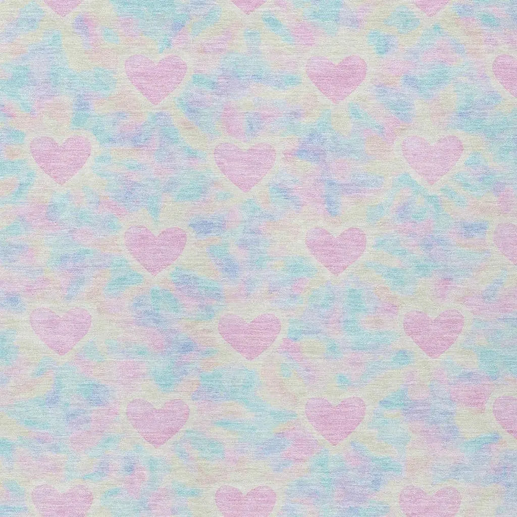 3' X 5' Pink And Ivory Geometric Washable Indoor Outdoor Area Rug Homeroots Outdoor