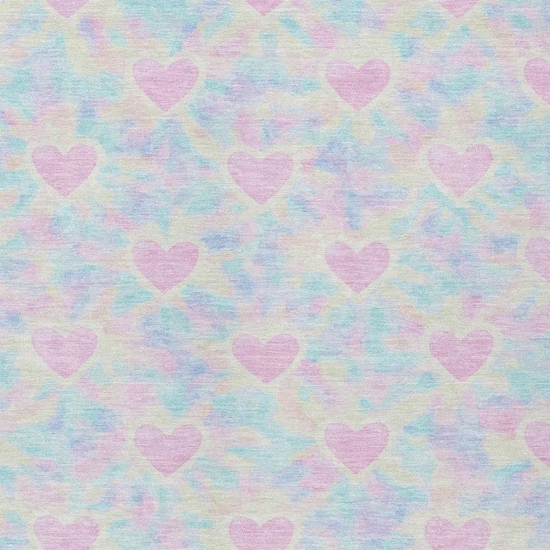 3' X 5' Pink And Ivory Geometric Washable Indoor Outdoor Area Rug Homeroots Outdoor
