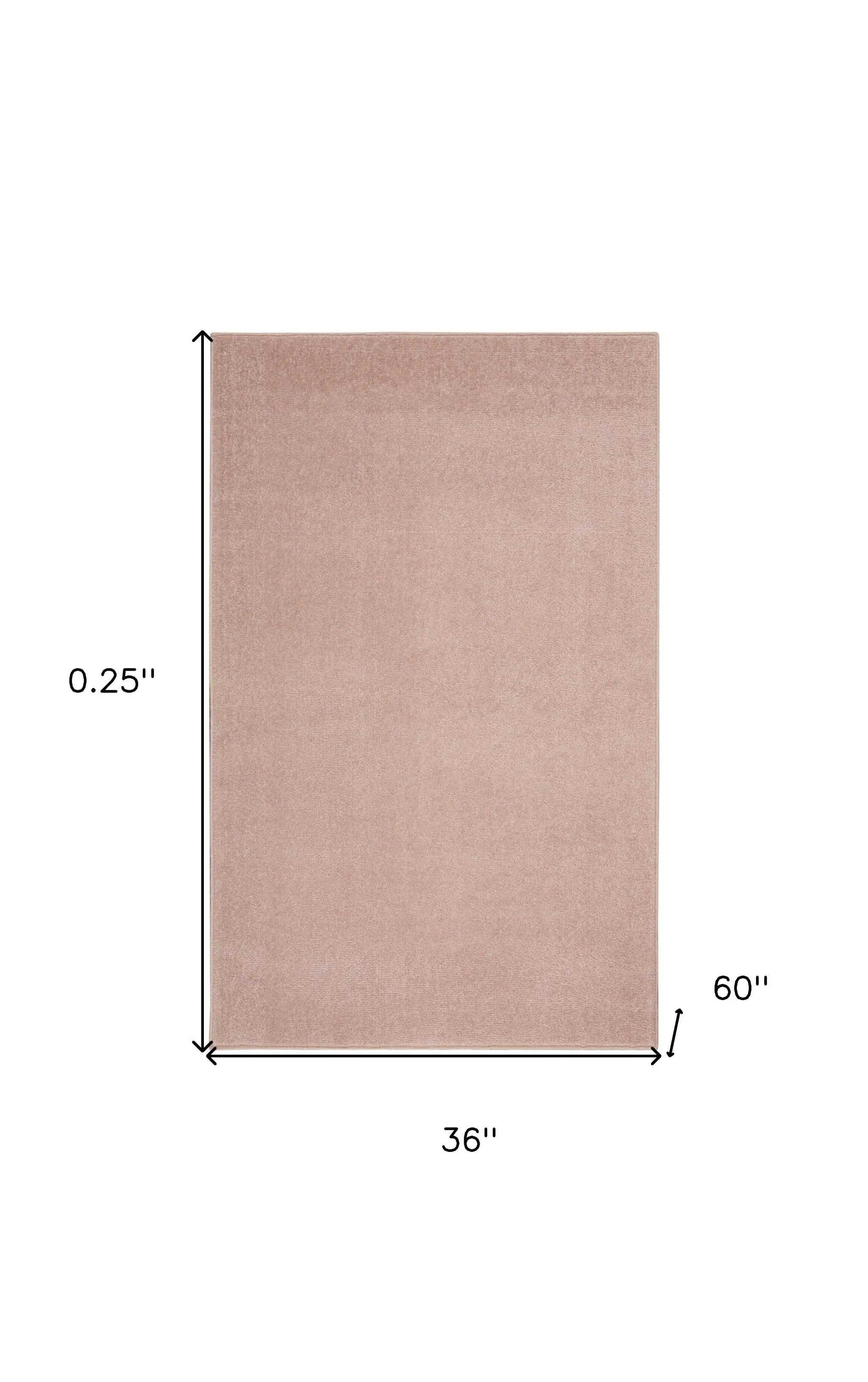 3' X 5' Pink Indoor Outdoor Area Rug - GreatEagleInc