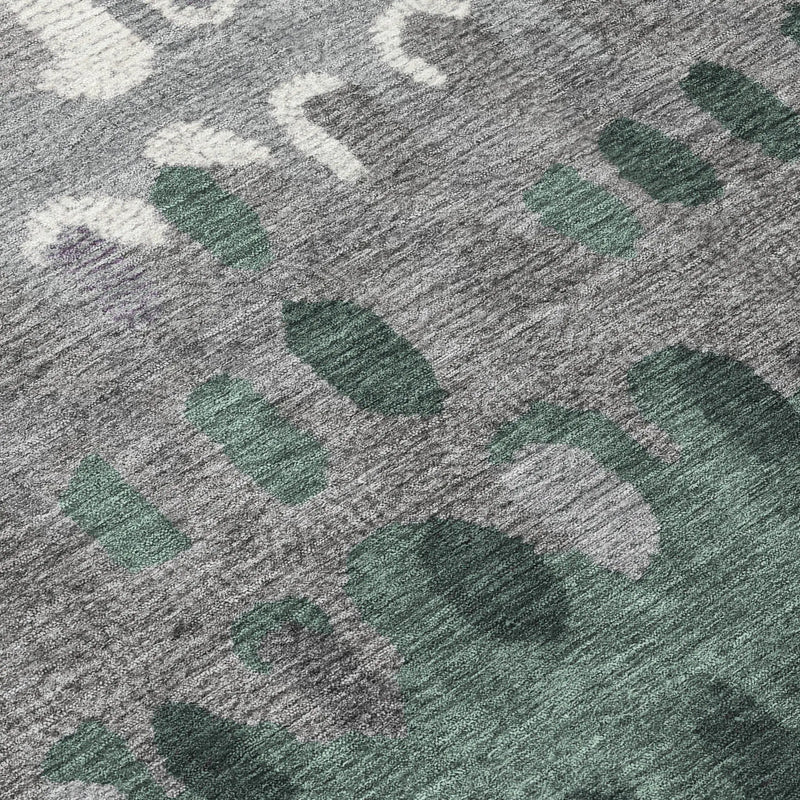 3' X 5' Plum And Gray Geometric Washable Indoor Outdoor Area Rug Homeroots Outdoor