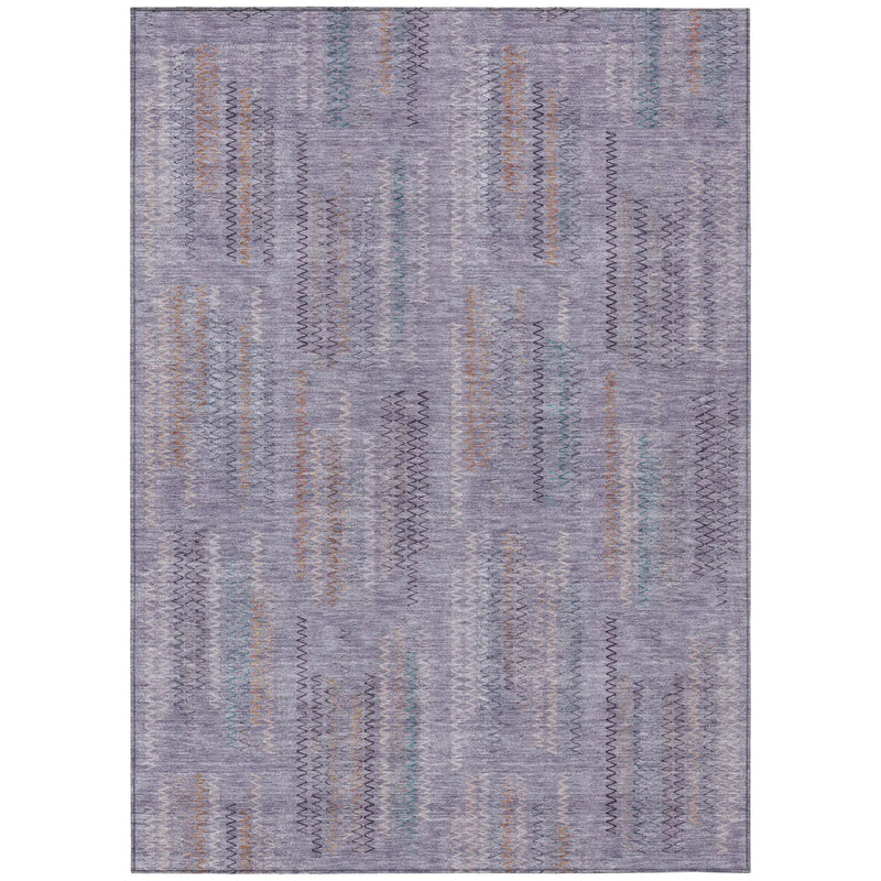 3' X 5' Plum And Purple Abstract Washable Indoor Outdoor Area Rug Homeroots Outdoor