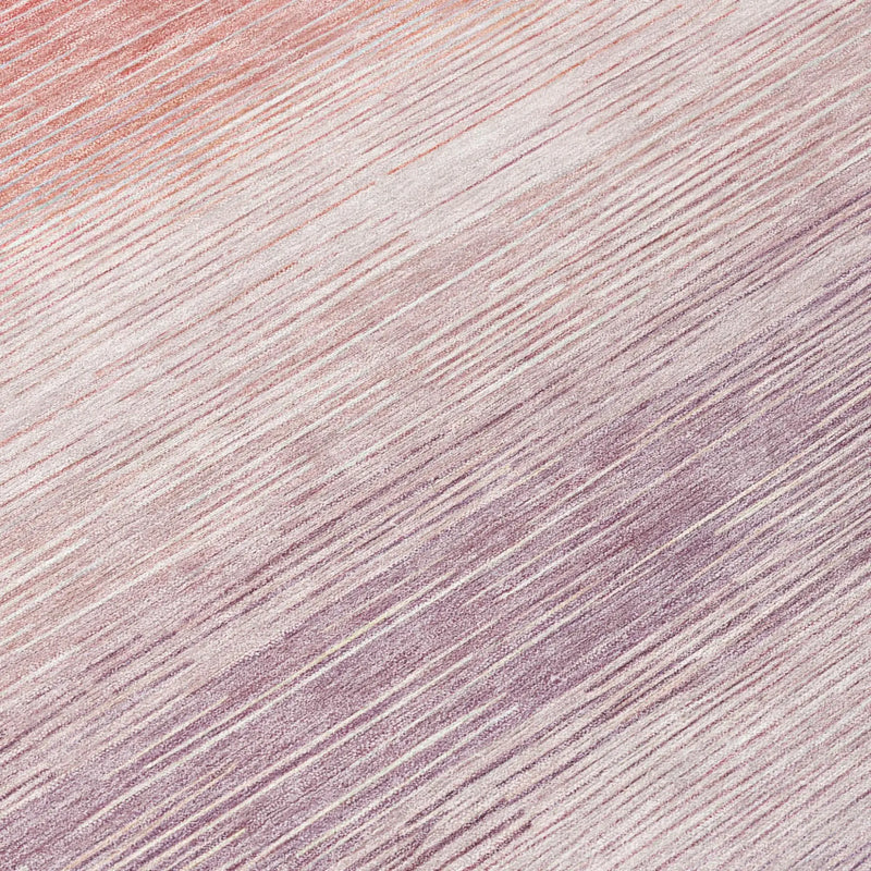 3' X 5' Plum And Purple Striped Washable Indoor Outdoor Area Rug Homeroots Outdoor