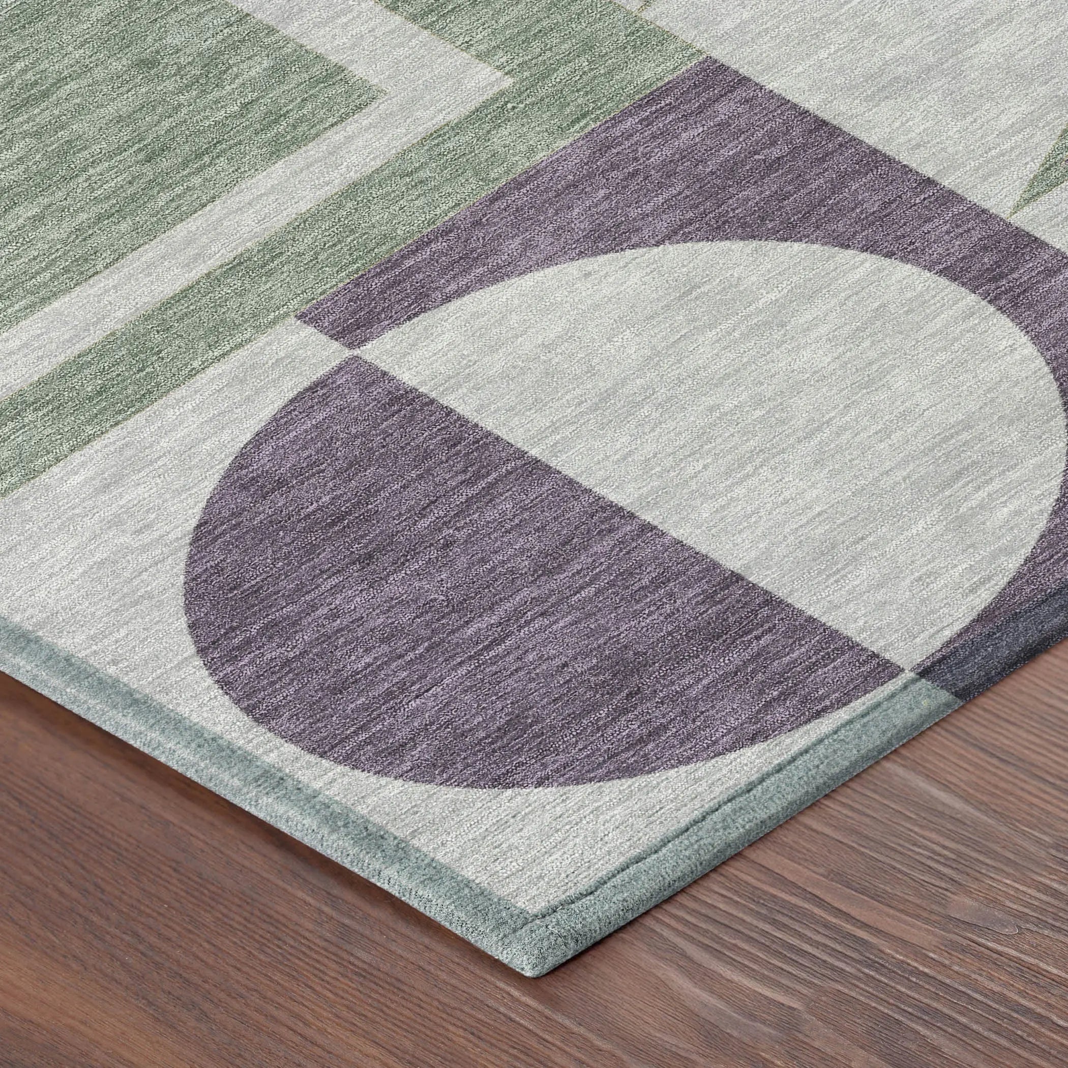 3' X 5' Plum And Silver Geometric Washable Indoor Outdoor Area Rug Homeroots Outdoor