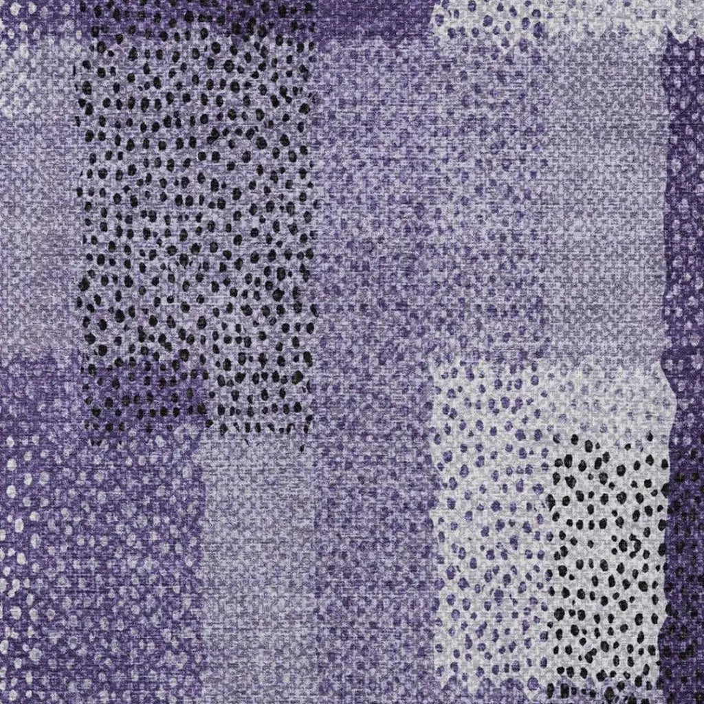 3' X 5' Purple And Lavender Abstract Washable Indoor Outdoor Area Rug Homeroots Outdoor
