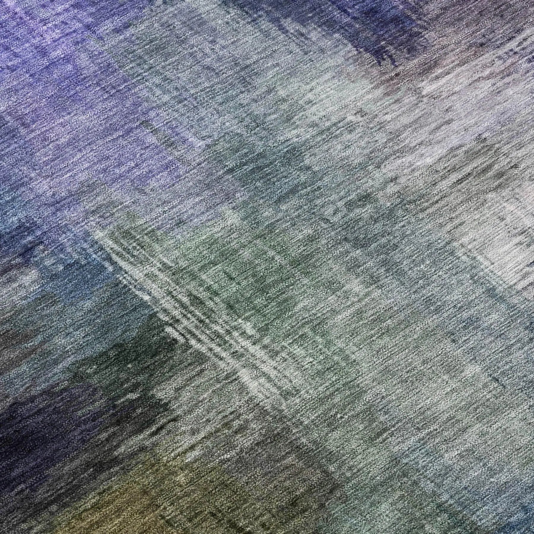 3' X 5' Purple And Pewter Abstract Washable Indoor Outdoor Area Rug Homeroots Outdoor