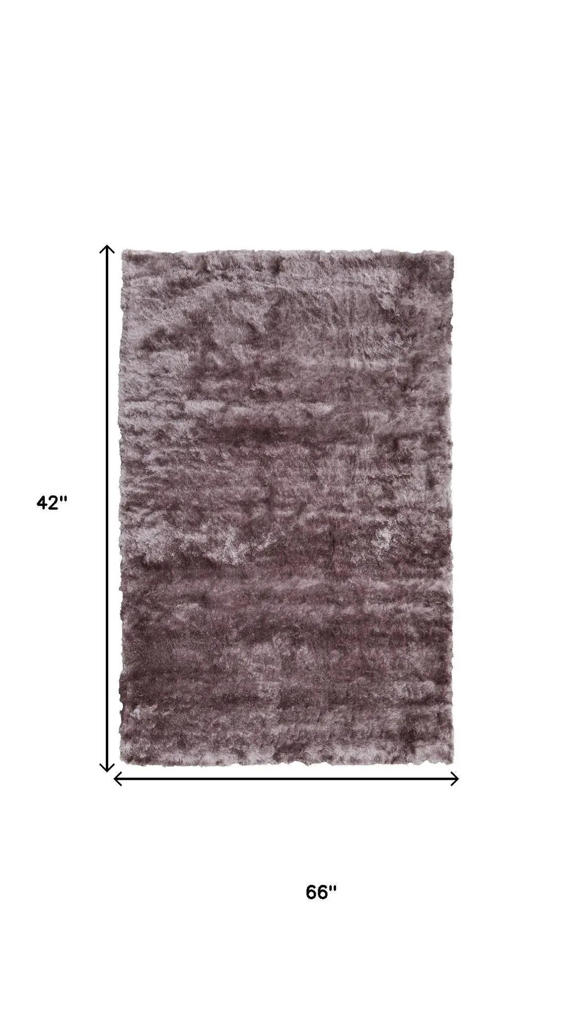 3' X 5' Purple And Pink Shag Hand Tufted Area Rug Homeroots Home Decor