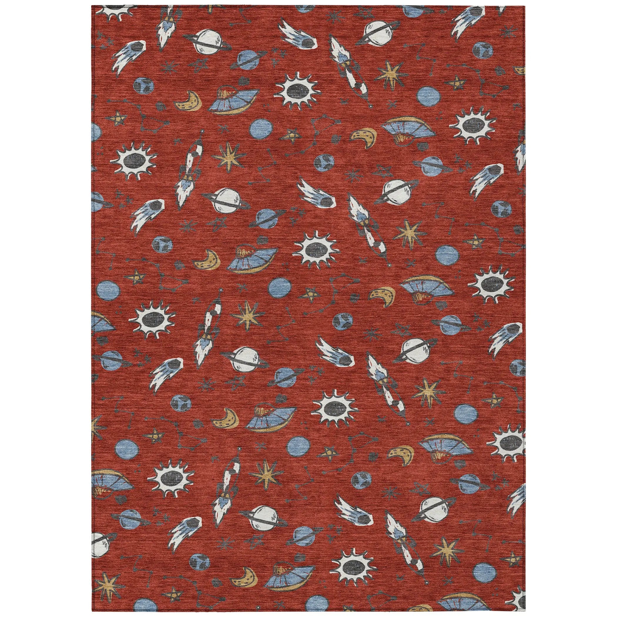 3' X 5' Red And Ivory Animal Print Washable Indoor Outdoor Area Rug Homeroots Outdoor