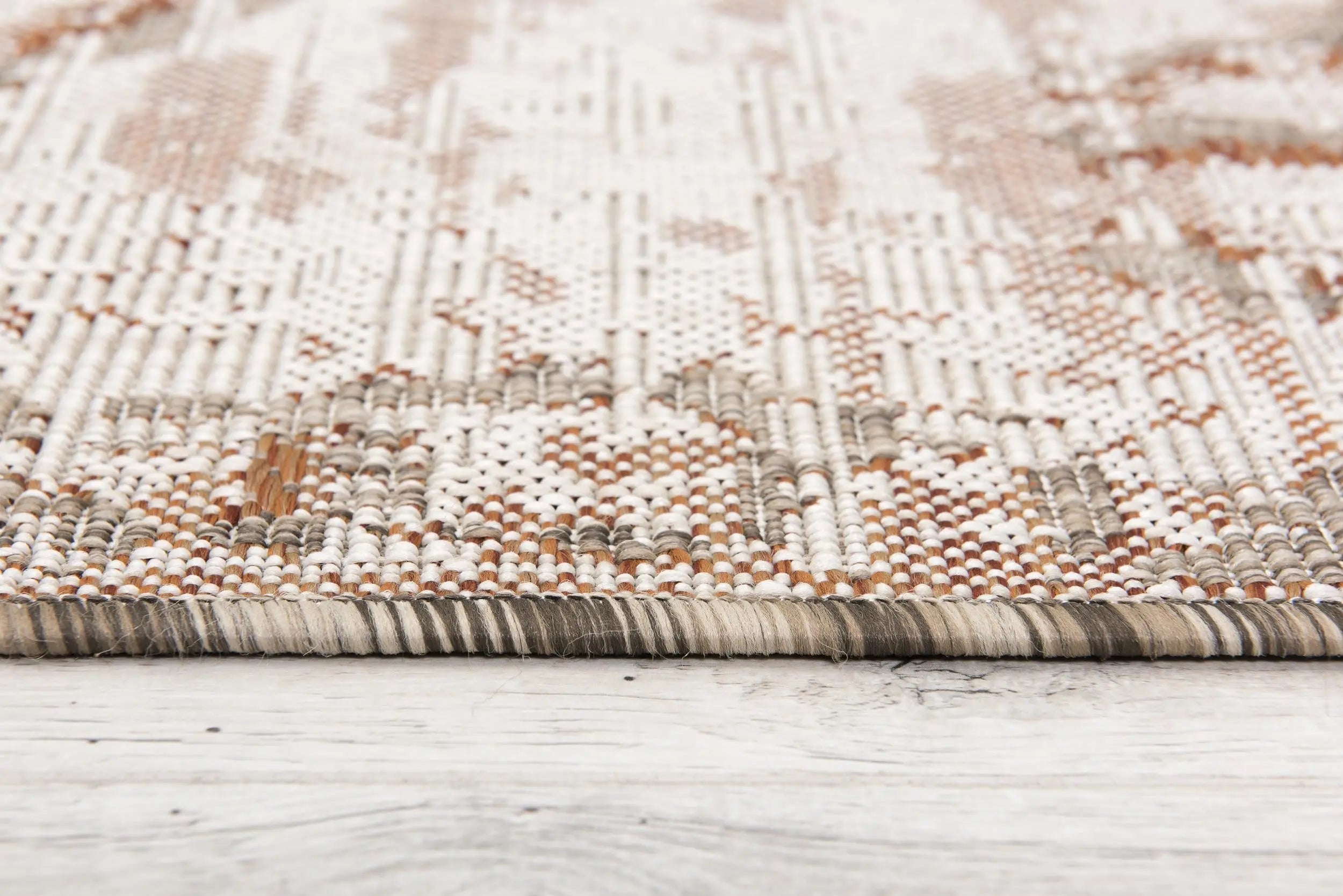 3' X 5' Rust And Beige Abstract Area Rug Homeroots Home Decor
