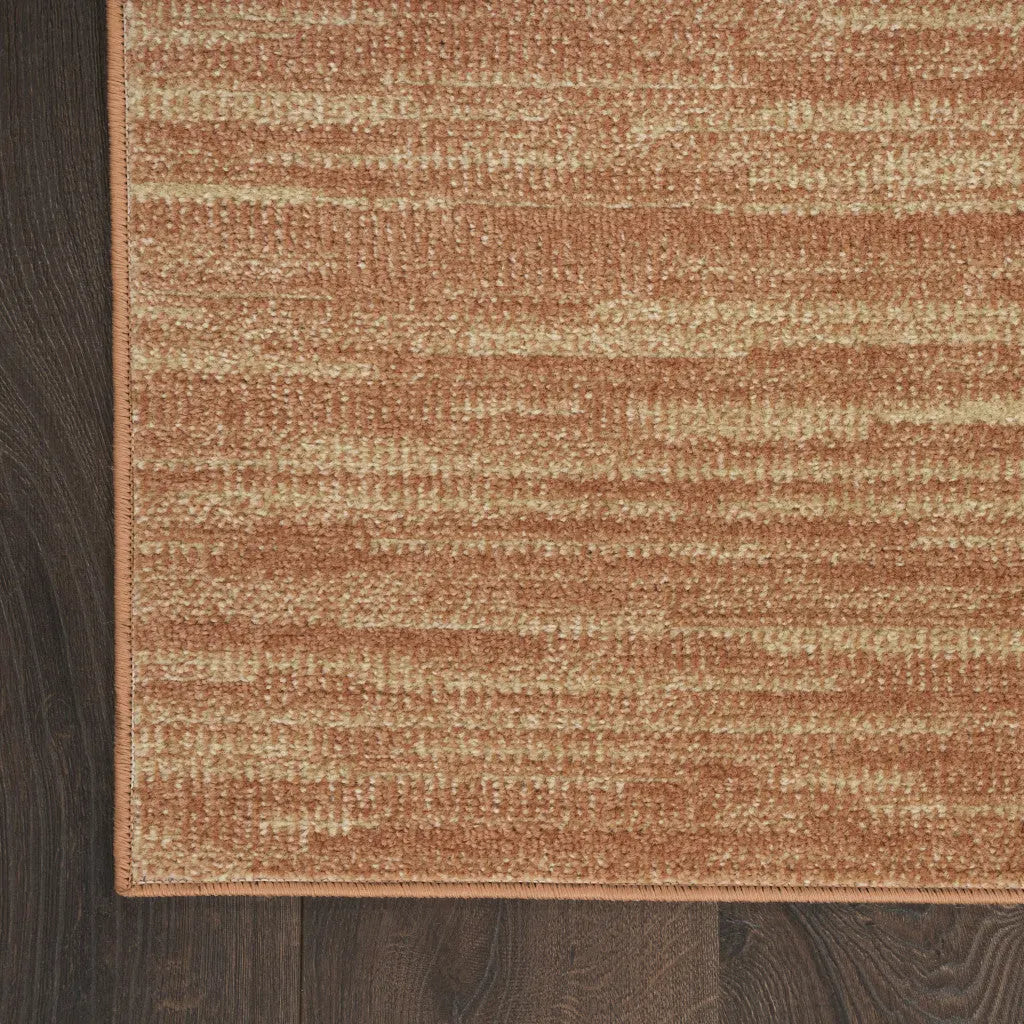 3' X 5' Rust And Beige Abstract Indoor Outdoor Area Rug Homeroots Outdoor