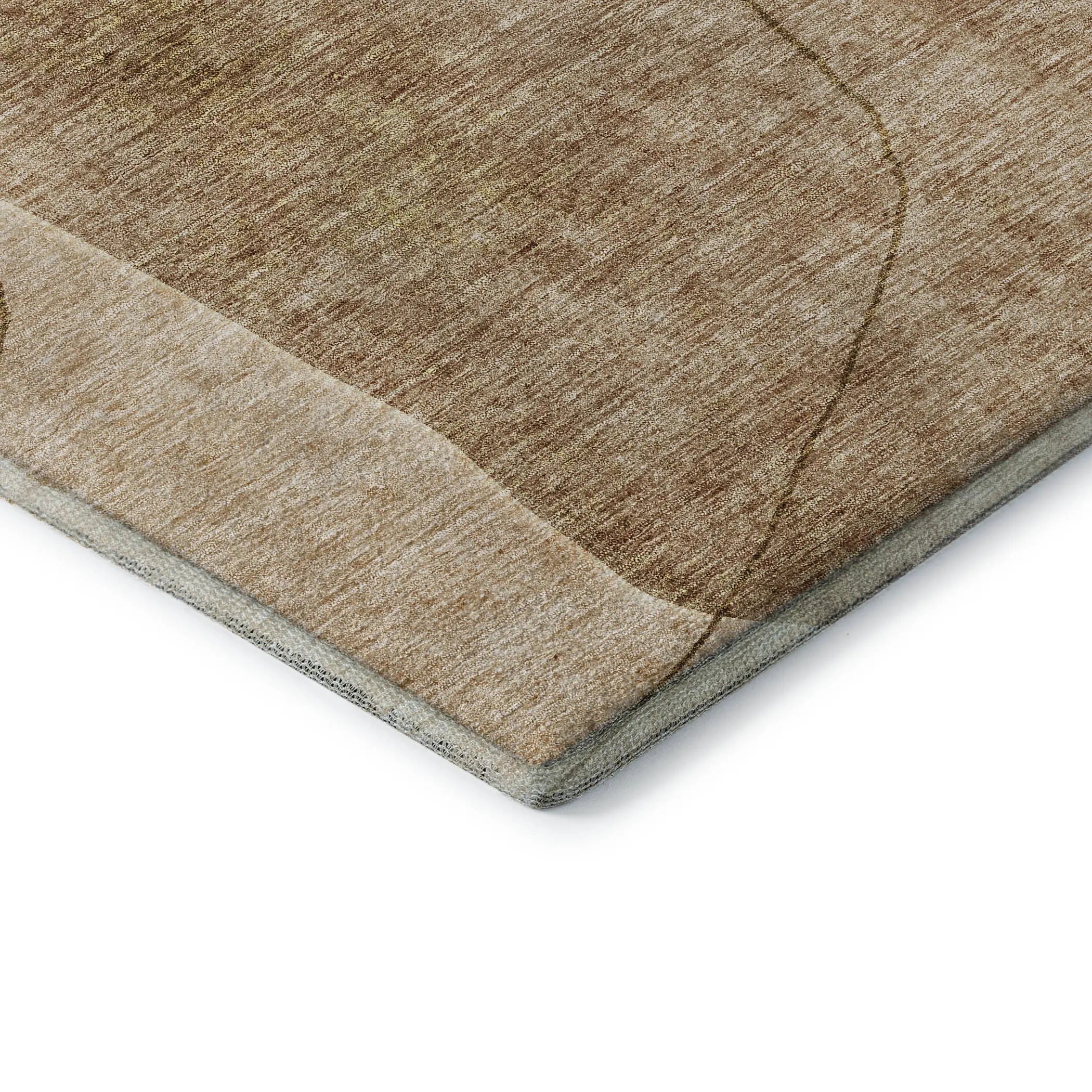 3' X 5' Rust And Copper Abstract Washable Area Rug With UV Protection Homeroots Home Decor