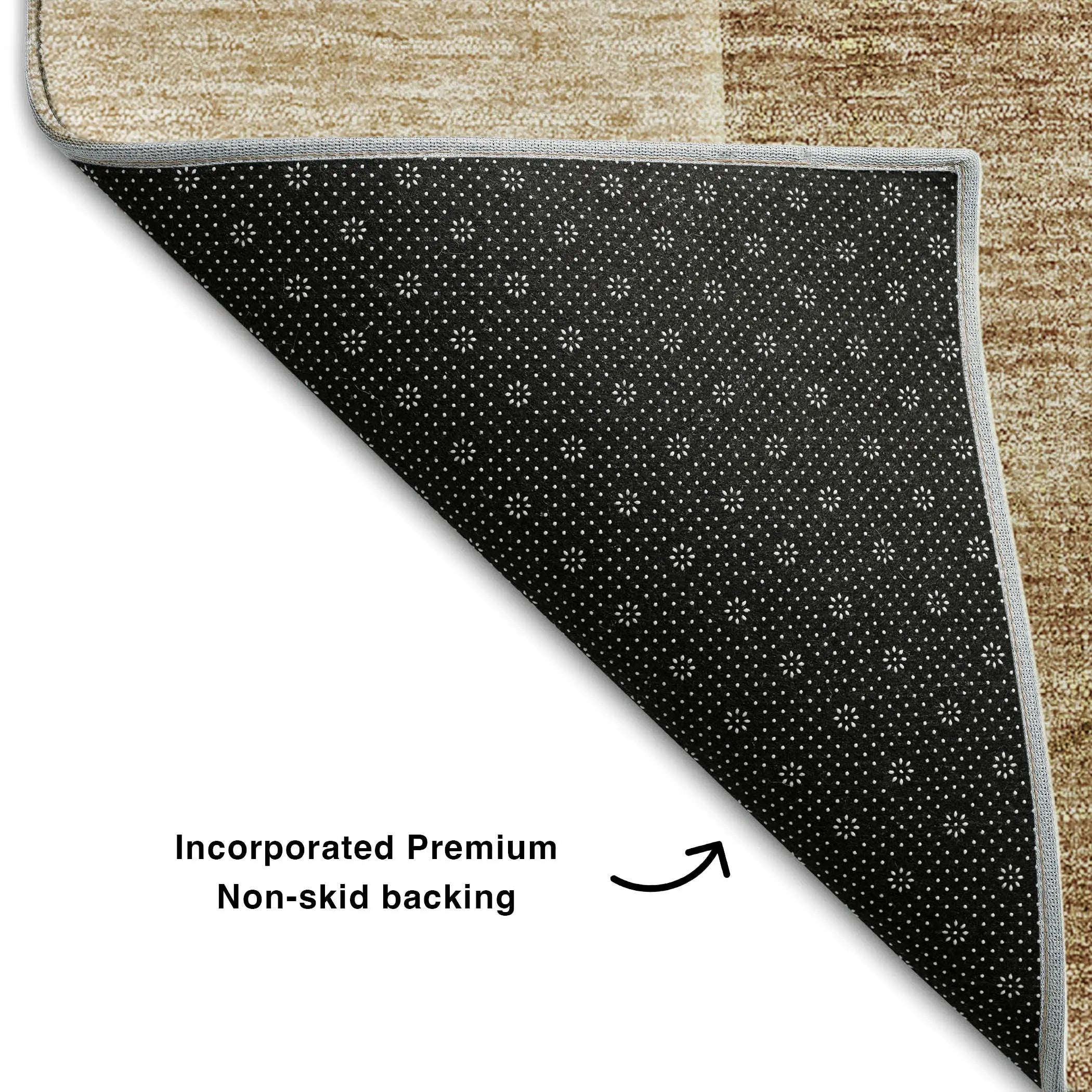 3' X 5' Rust And Copper Abstract Washable Area Rug With UV Protection Homeroots Home Decor