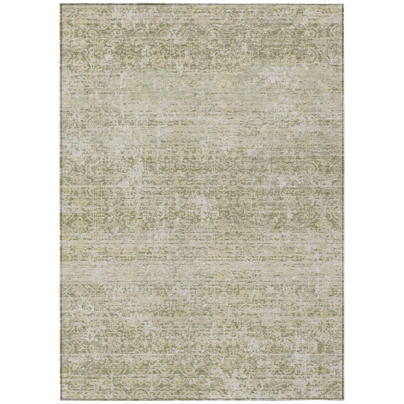 3' X 5' Sage And Green Abstract Washable Indoor Outdoor Area Rug Homeroots Outdoor