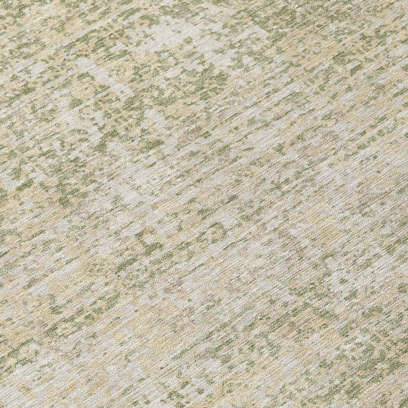 3' X 5' Sage And Green Abstract Washable Indoor Outdoor Area Rug Homeroots Outdoor