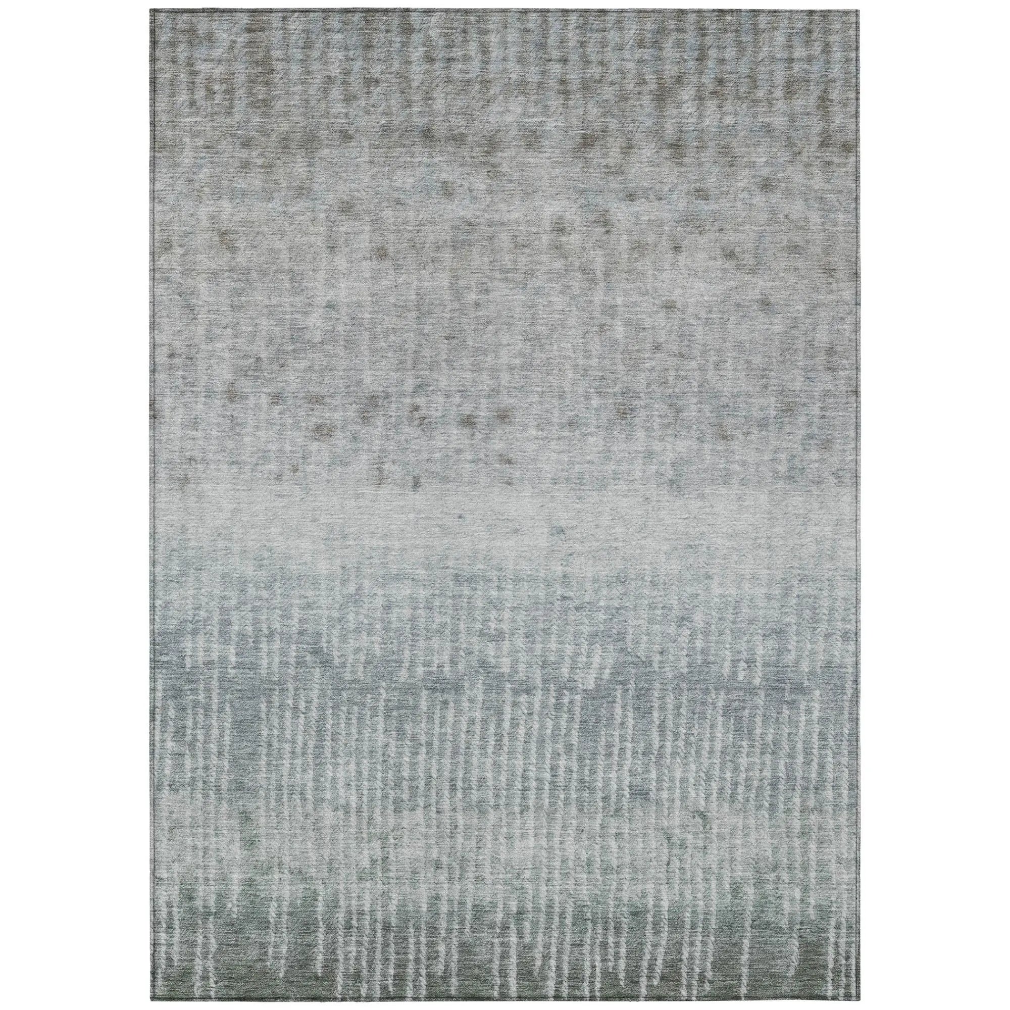 3' X 5' Sage And Green Abstract Washable Indoor Outdoor Area Rug Homeroots Outdoor