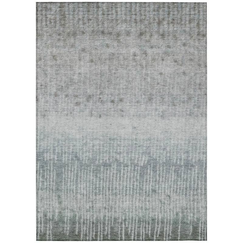 3' X 5' Sage And Green Abstract Washable Indoor Outdoor Area Rug Homeroots Outdoor